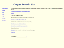 Tablet Screenshot of croquetrecords.com